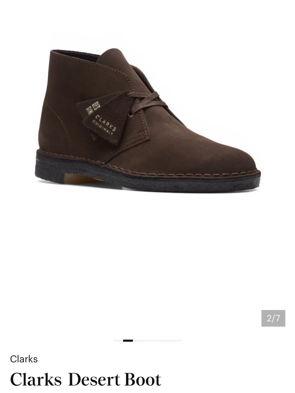 Clarks Brown Suede Desert Boots Chukka Original men’s 7 women’s 9